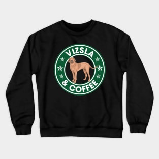 Vizsla And Coffee Crewneck Sweatshirt